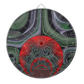 ラブリーレッドオーロラアートプリントカスタマイズ製品 ダーツボード (正面)