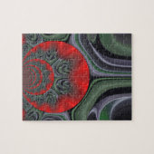 ラブリーレッドオーロラアートプリント ジグソーパズル (横)