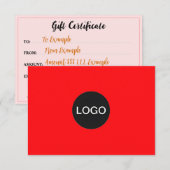 ラブリーレッドギフトモダン券（ブランドロゴ） (正面/裏面)