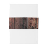 ラブリーレッドフェイクレース結婚ズ 招待状ベリーバンド (裏面例)