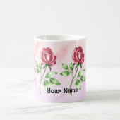 ラブリーレッドローズカスタムマグ コーヒーマグカップ (中央)