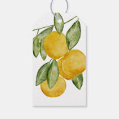 ラブリーレモンウォーターカラーブライダルシャワーありがとう ギフトタグ (裏面)