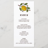 ラブリーレモンウォーターカラー素朴モダンカスタム メニュー (正面)