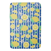 ラブリーレモンストライプのフレッシュシトラスフルーツ バスマット (正面縦)