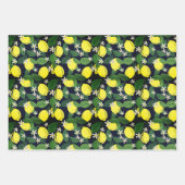 ラブリーレモンパックラッピング紙シート ラッピングペーパーシート (正面2)