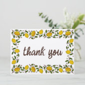 ラブリーレモ素朴ンカスタムズの赤ちゃんシャワー サンキューカード (スタンド正面)