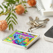 ラブリーロサンゼルスサン&パームズキーチェーン キーホルダー (側面)