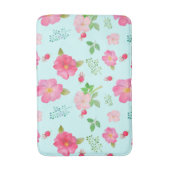 ラブリーワイルドバラとバラお尻水の色パターン バスマット (正面縦)