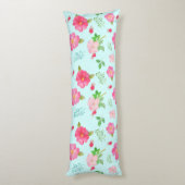 ラブリーワイルドバラとバラお尻水の色パターン ボディピロー (裏面 (縦))