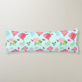 ラブリーワイルドバラとバラお尻水の色パターン ボディピロー