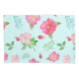 ラブリーワイルドバラとバラお尻水の色パターン 枕カバー