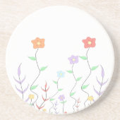 ラブリーワイルドフラワーサンドストーンコースター コースター (正面)