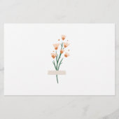 ラブリーワイルドフラワーブライダルアドバイスとウィッシュズカード 便箋 (裏面)