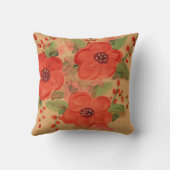 ラブリーワールド – 赤い枕 クッション (裏面)