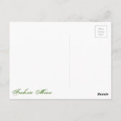 ラブリーヴィンテージピンクローズ&レースポストカード ポストカード (裏面)