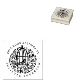 ラブリーヴィンテージフローラバードケージ名前をカスタムする本 ラバースタンプ (押印)