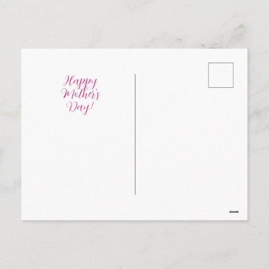 ラブリーヴィンテージフローラ母の日はがき シーズンポストカード (裏面)