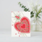 ラブリーヴィンテージミッドセンチュリー先生バレンタイン シーズンポストカード (スタンド正面)