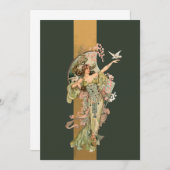 ラブリーヴィンテージ新しい女性 ノートカード (正面/裏面)