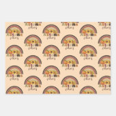 ラブリーヴィンテージ秋フローラパンプキンビベス ラッピングペーパーシート (正面2)