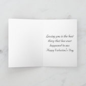 ラブリーヴィンテージ花ハートバレンタインデーのカード シーズンカード (内部)