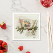 ラブリー出生カスタムコラージュ スタンダードカクテルナプキン (インサイチュ)