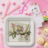 ラブリー出生カスタムコラージュ ペーパープレート (パーティー)