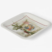 ラブリー出生カスタムコラージュ ペーパープレート (傾斜あり)