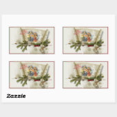 ラブリー出生カスタムコラージュ 長方形シール (シート)