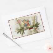 ラブリー出生カスタムコラージュ 長方形シール (封筒)