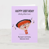 ラブリー姪誕生日 カード (正面)