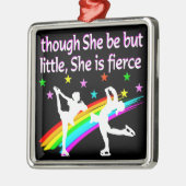 ラブリー姿スケーターデュオデザイン メタルオーナメント (左)