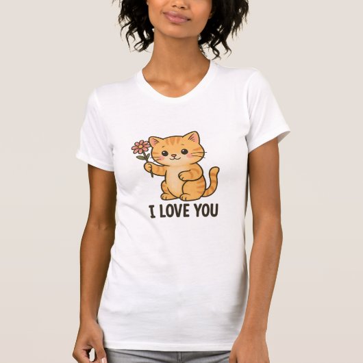 ラブリー子猫 Tシャツ (正面)