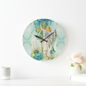 ラブリー忘れミーではなくエンジェルスクエアウォールクロック ラージ壁時計 (ホーム)