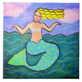 ラブリー抽象芸術絵画マーメイド タイル (正面)