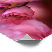 ラブリー春ピンクさくらんぼの花 ポスター (角)