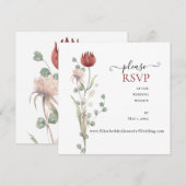ラブリー春結婚フローラのWebサイトRSVP (正面/裏面)