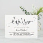 ラブリー書道洗礼招待状 招待状 (スタンド正面)