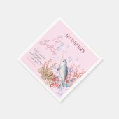 ラブリー海ベビーナルフアルシーシェルスバースデーパーティー スタンダードカクテルナプキン (角)