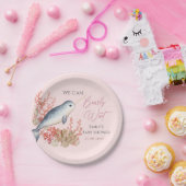 ラブリー海ベビーナルフアルシーシェルズベビーシャワー ペーパープレート (パーティー)