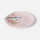 ラブリー海ベビーナルフアルシーシェルズベビーシャワー ペーパープレート (アングル)