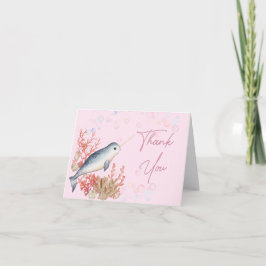 ラブリー海ベビーナルフアルシーシェル サンキューカード