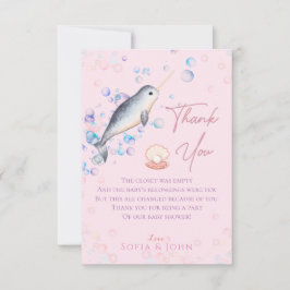 ラブリー海ベビーナルワル&バブルサンキューカー サンキューカード