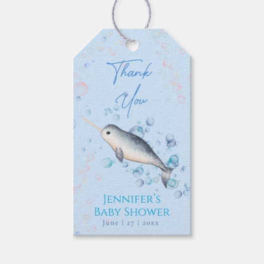 ラブリー海男の赤ちゃんナルファル&バブルギフトラベル ギフトタグ (正面)