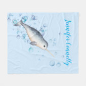 ラブリー海男の赤ちゃんナルファル&バブルギフト フリースブランケット (正面(横))