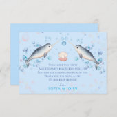 ラブリー海男の赤ちゃんナルファル&バブル サンキューカード (正面/裏面)