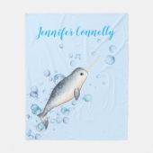 ラブリー海男の赤ちゃんナルファル&バブル フリースブランケット (正面)