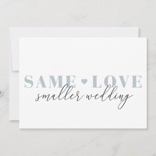 ラブリー結婚ハートの小型化に関する発表 セーブザデート (正面)