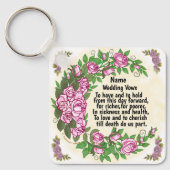 ラブリー結婚バラの誓いカスタムキーホルダー キーホルダー (正面)