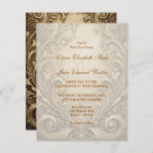 ラブリー結婚式招待状 招待状 (正面/裏面)